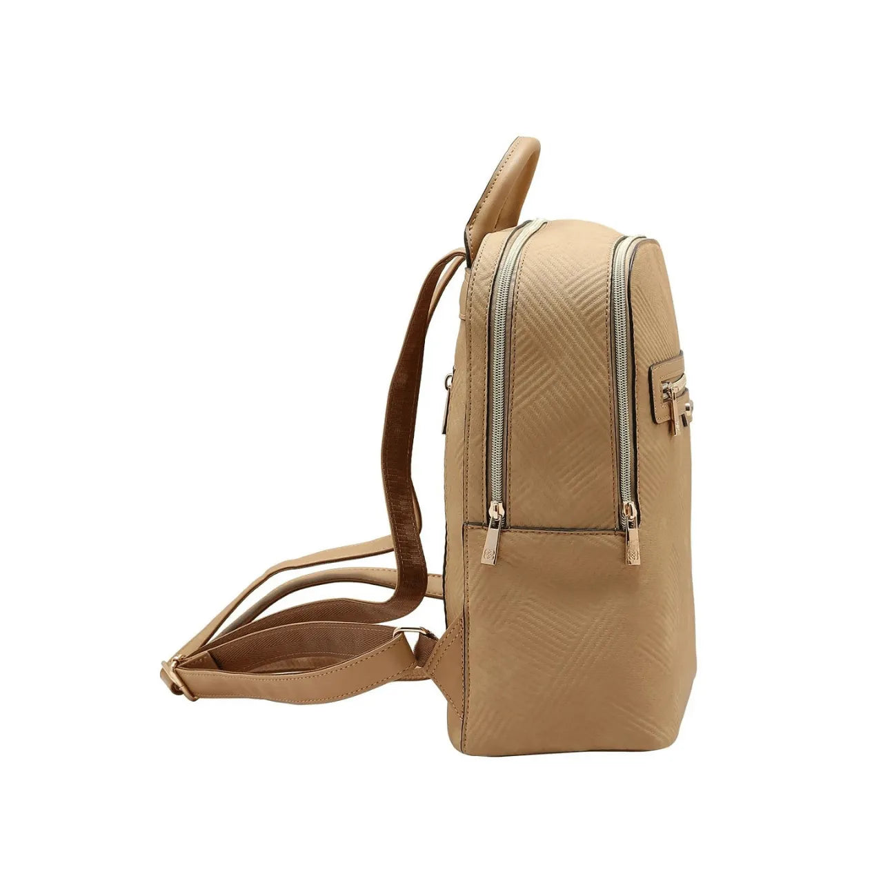 Mochila Feminina de Costas Chenson Bege com Alça Reforçada
