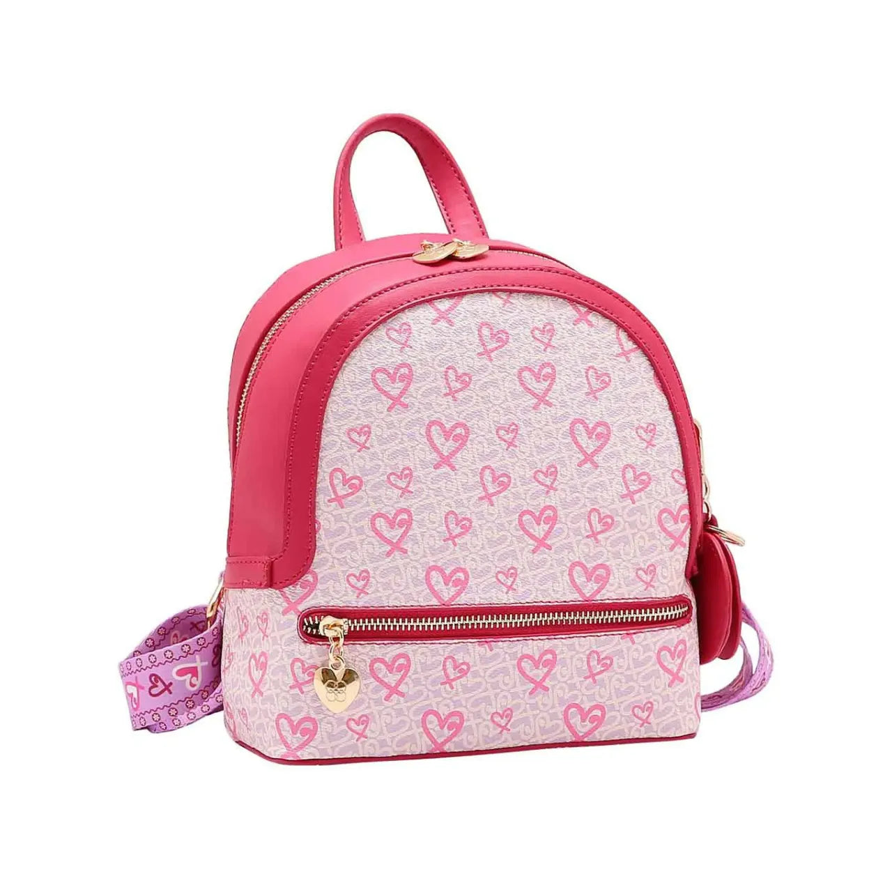 Mochila Feminina de Costas Chenson Rosa Coração