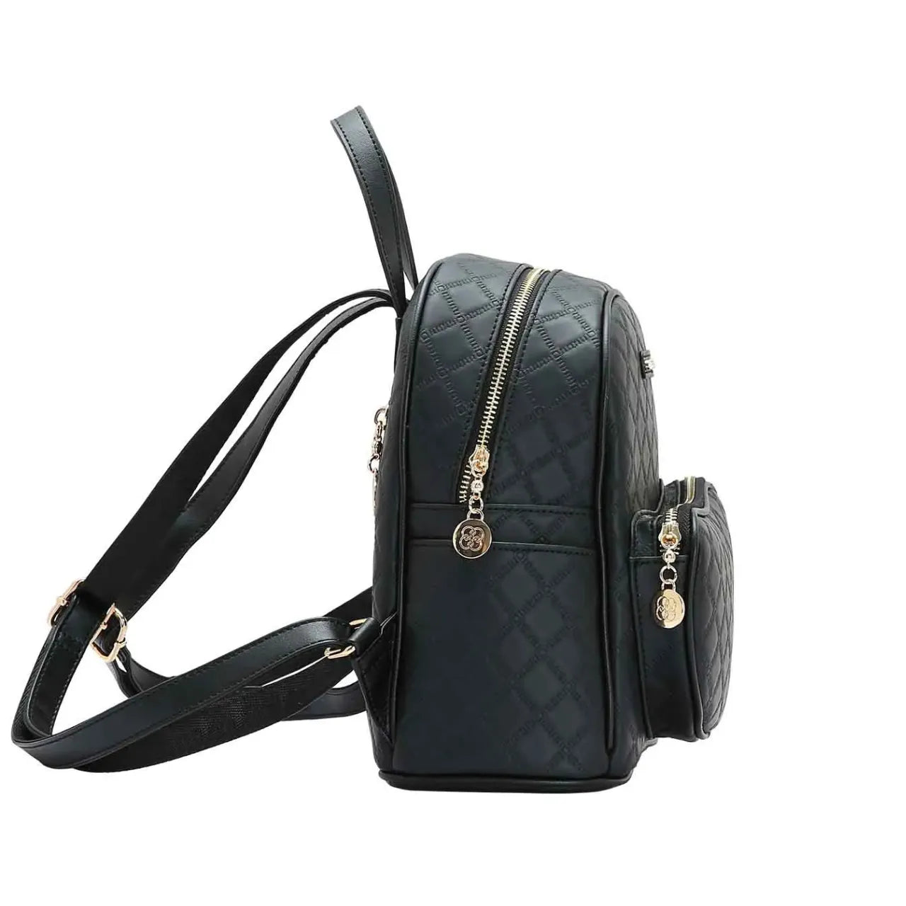 Mochila Feminina de Costas Chenson Preta Matelassê