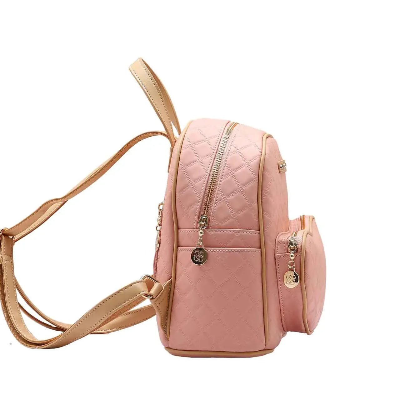Mochila Feminina de Costas Chenson Rosa Matelassê