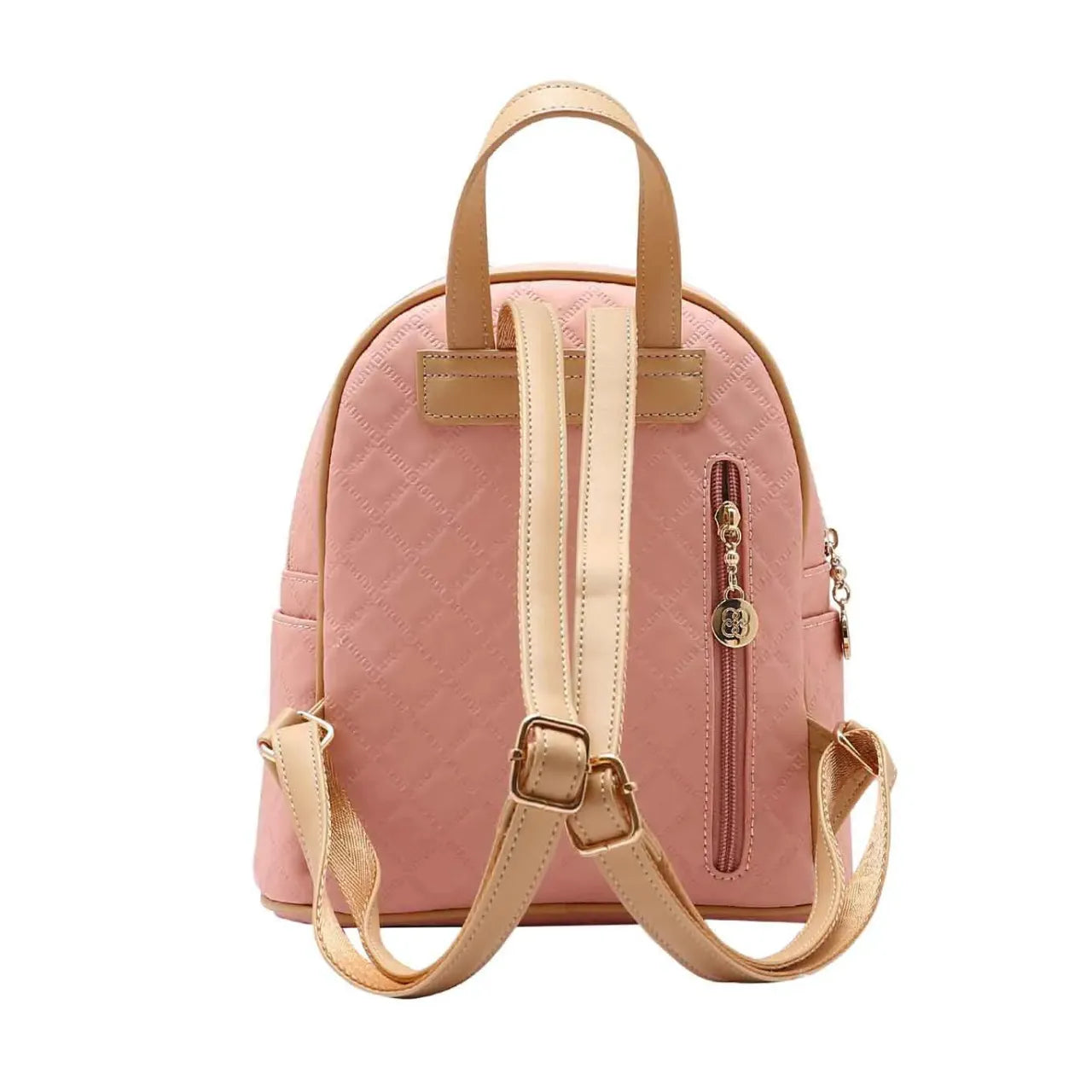 Mochila Feminina de Costas Chenson Rosa Matelassê