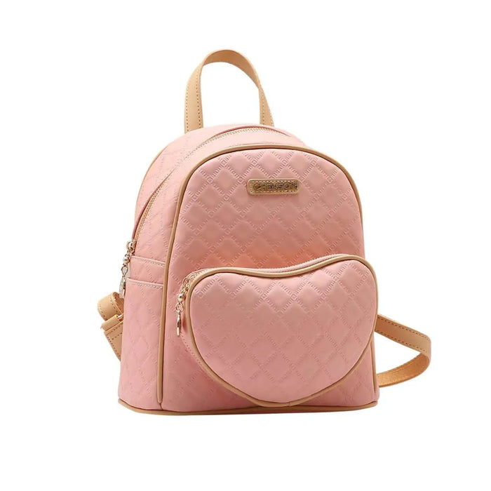 Mochila Feminina de Costas Chenson Rosa Matelassê