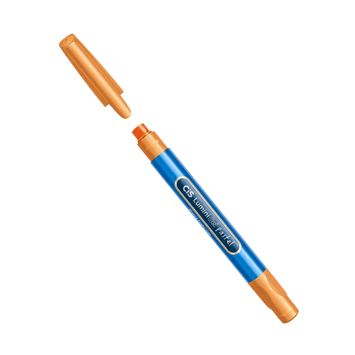 Marca Texto em Gel Cis Pastel Laranja