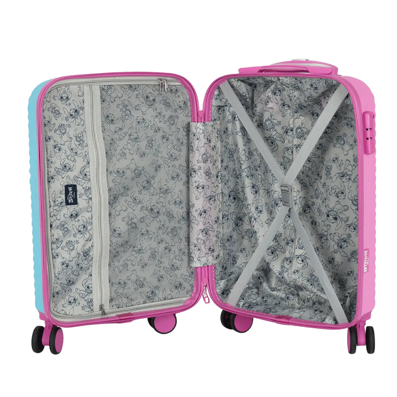 Mala Infantil 10kg Stitch Luxcel Rodas 360°