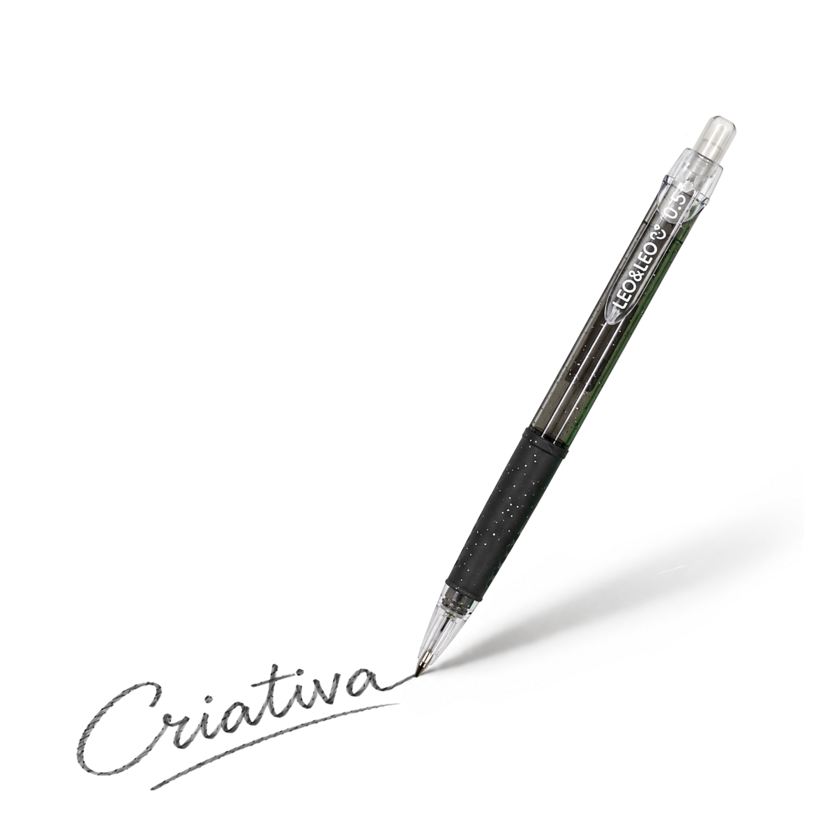 Lapiseira 0.5mm Clear Leo & Leo Preta