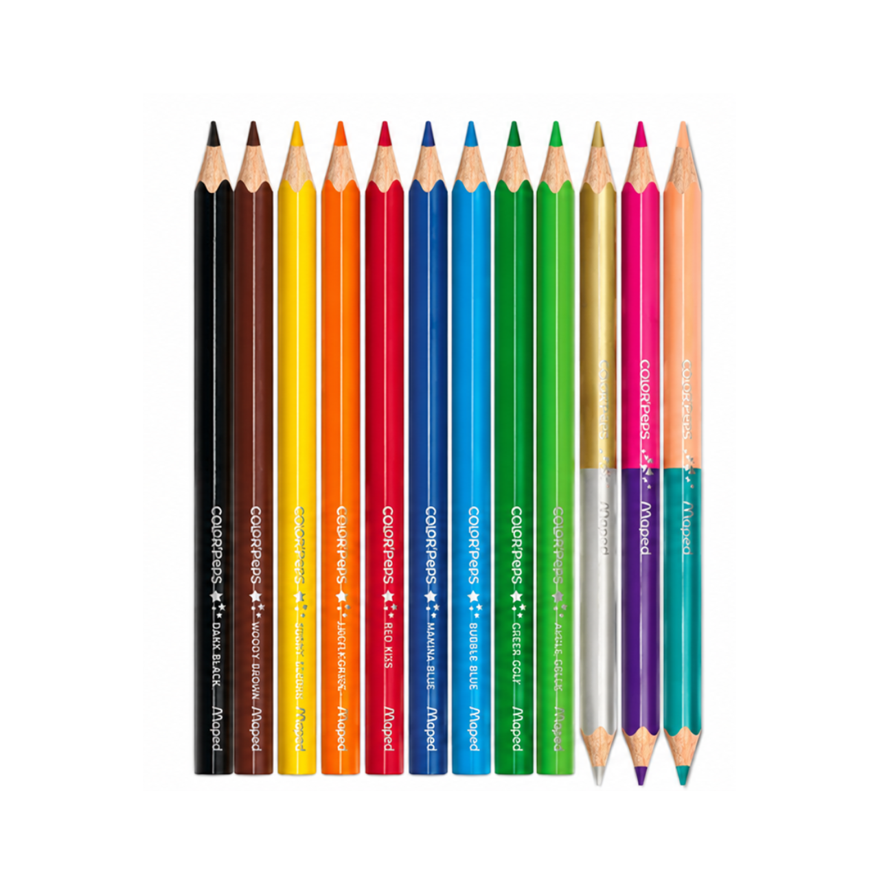 Lápis de Cor 12 Lápis 15 Cores Color Peps Star Maped