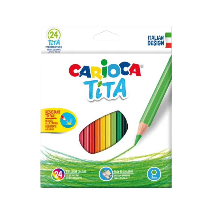 Lápis de Cor 24 Cores Carioca Tita