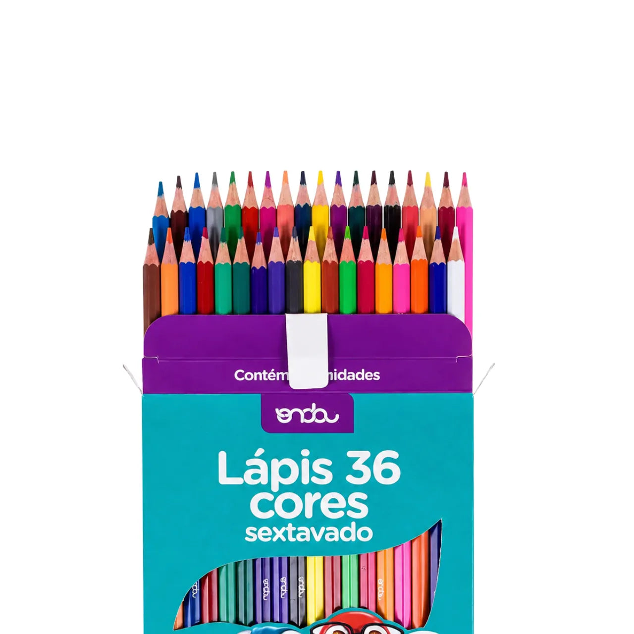 Lápis de Cor 36 Cores Onda Sextavado