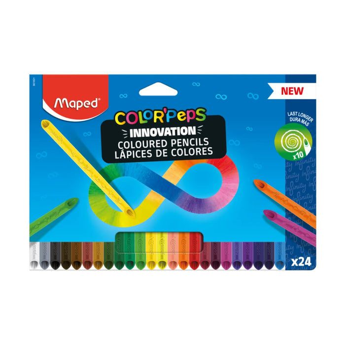 Lápis de Cor Infinity 24 Cores Maped ColorPeps