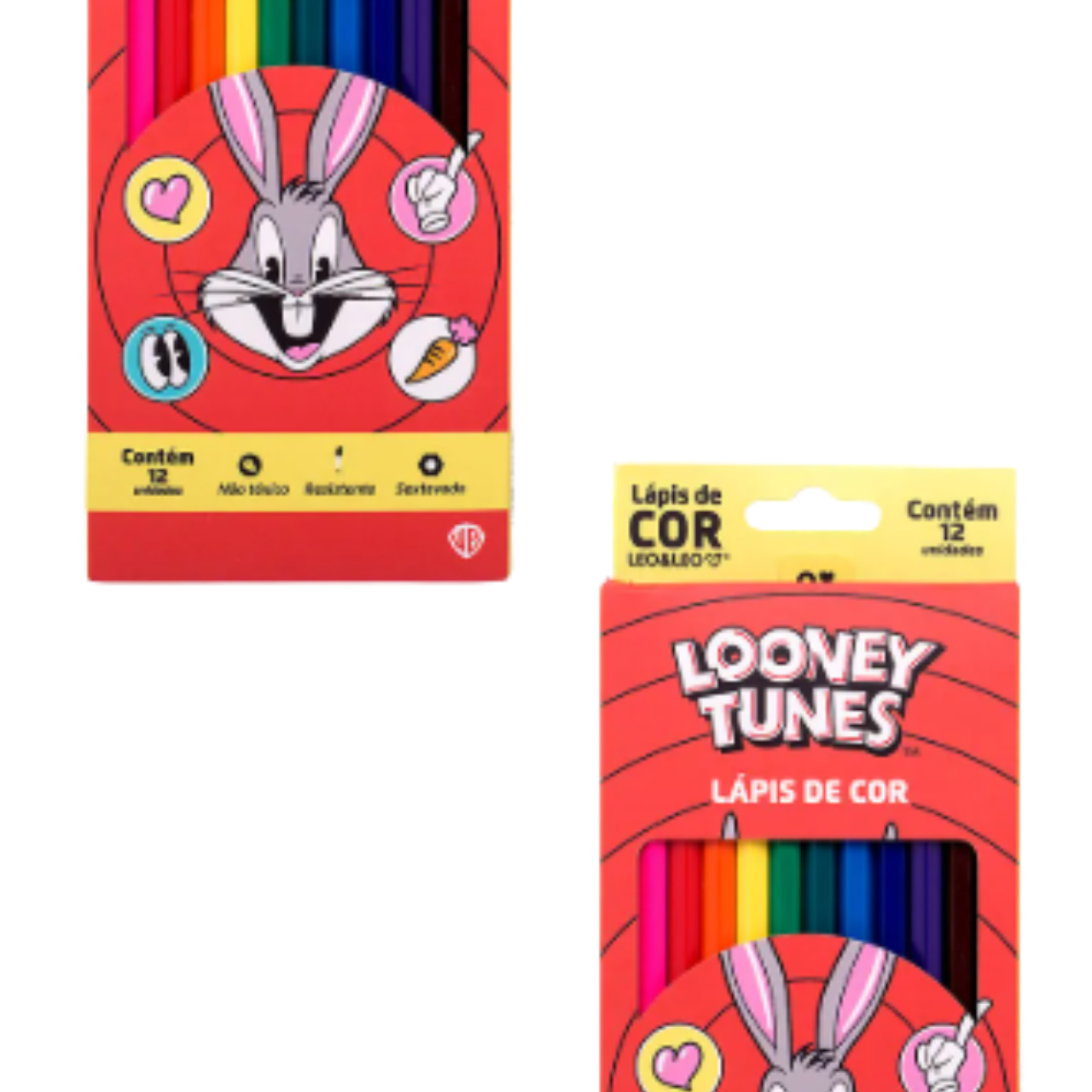 Lápis de Cor 12 Cores Leo&Leo Looney Tunes