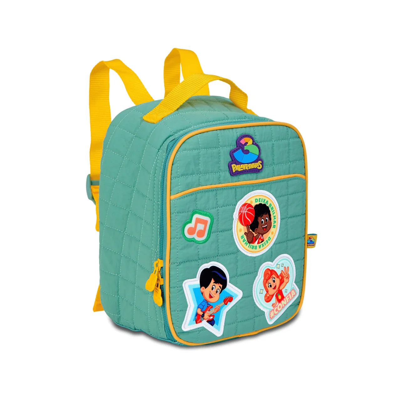 Kit Mochila de Rodinhas Três Palavrinhas Clio Infantil 2 Peças