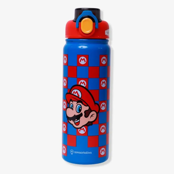 Garrafa Galaxy Térmica 650ml Zona Criativa Super Mario