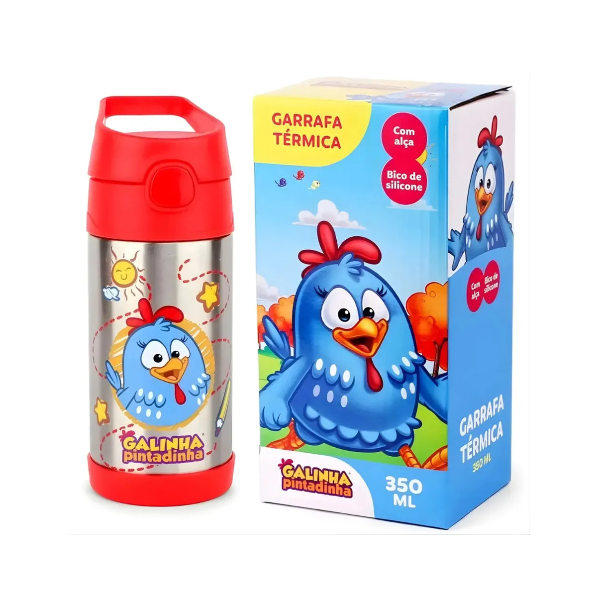 Garrafa Termica Galinha Pintadinha 350ML