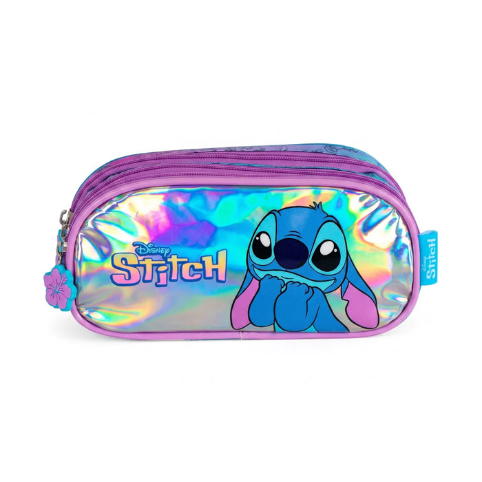 Estojo Escolar Ziper Triplo Stitch Luxcel