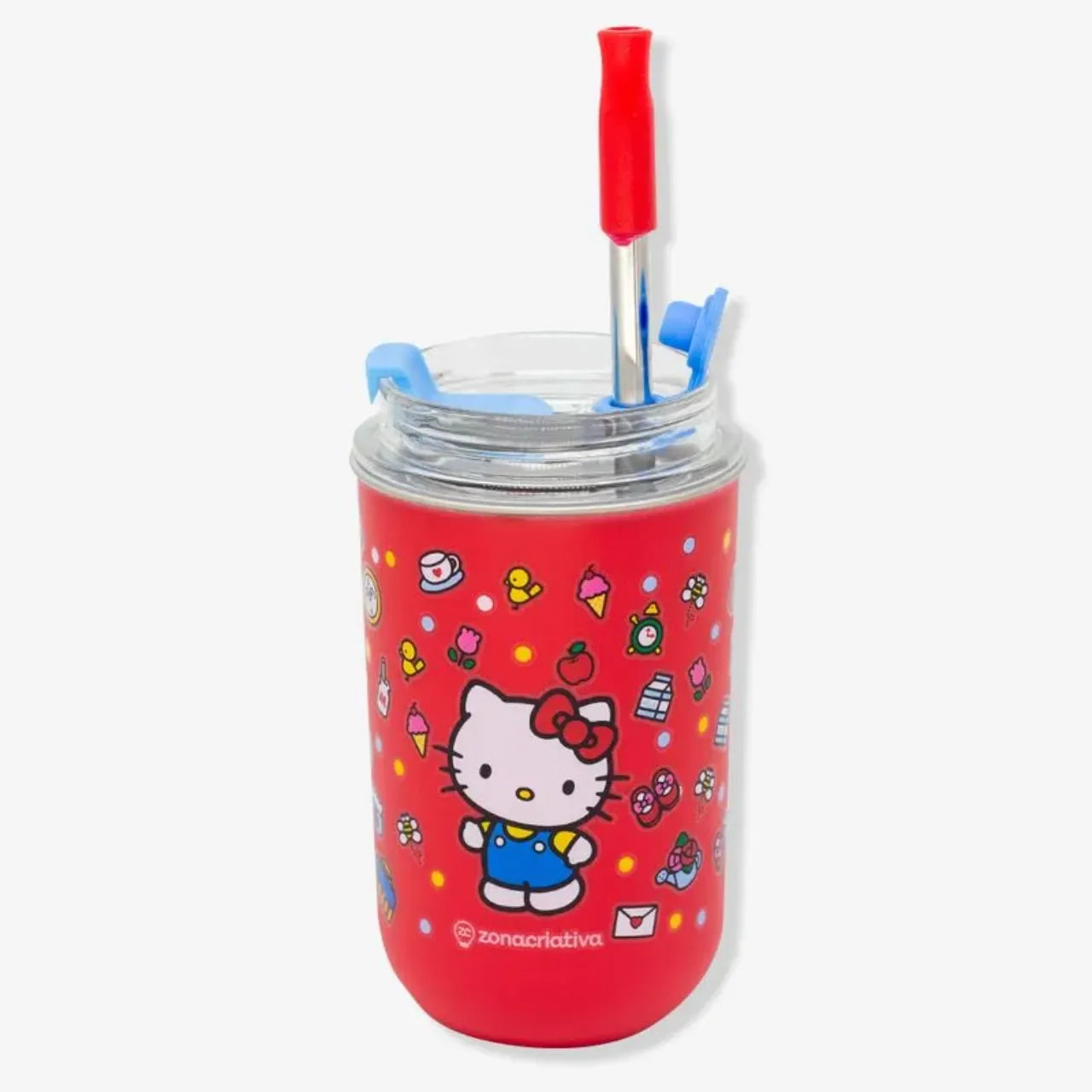 Copo Térmico Neo 300ml com Canudo Zona Criativa Hello Kitty