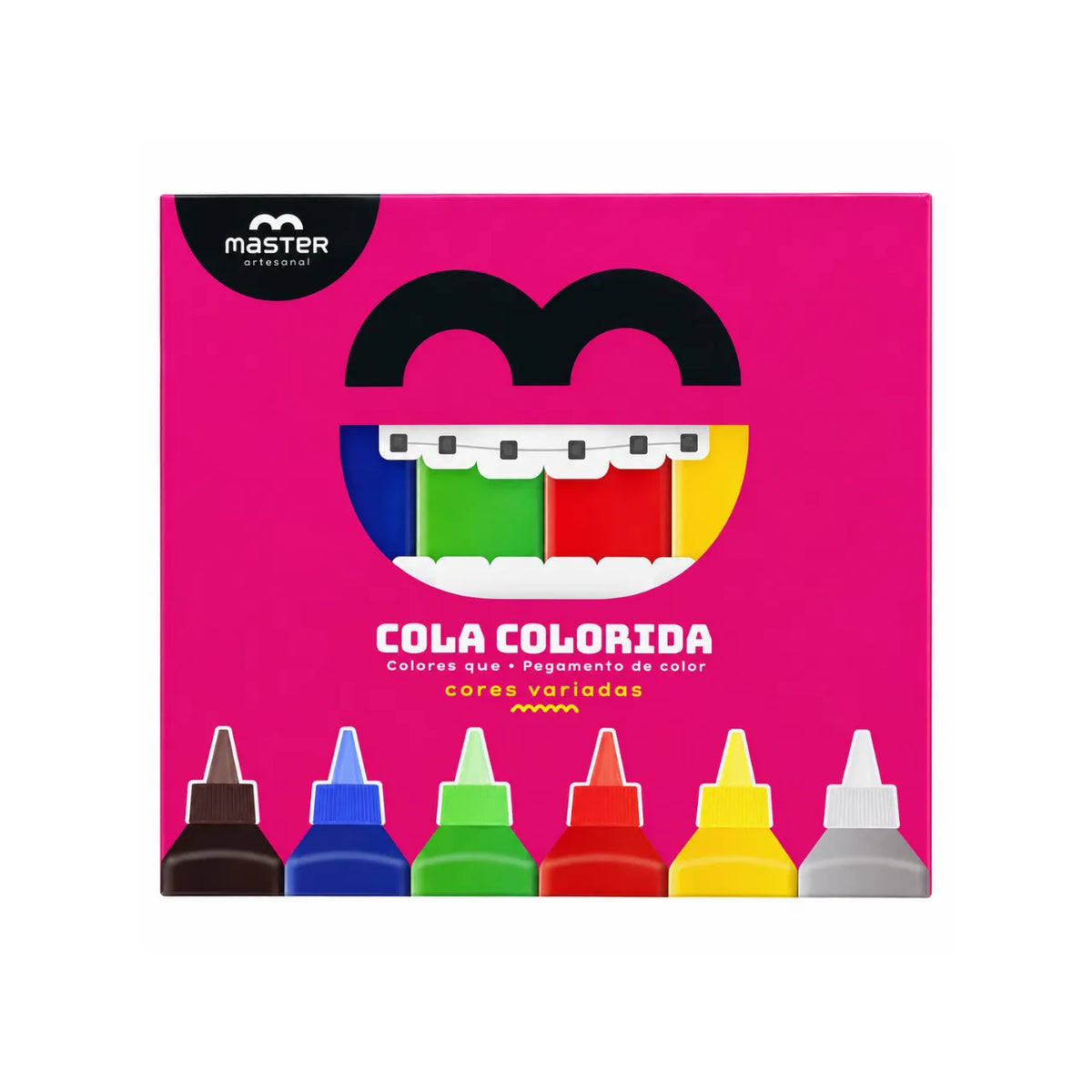 Kit Cola Colorida 6 Cores Master