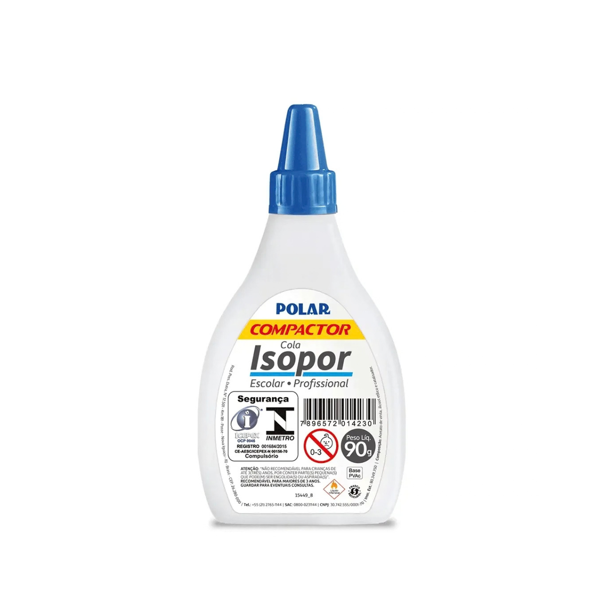 Cola para Isopor Polar Compactor 90g Base PVA