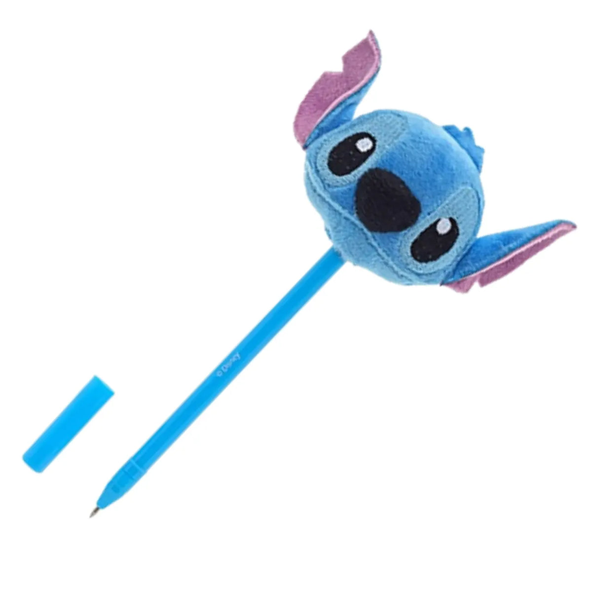 Caneta Face Plush Stitch Pelúcia Escrita Azul Molin