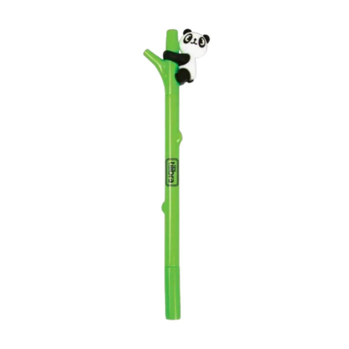 Caneta Gel Panda com Tampa Verde 0.5mm Tilibra