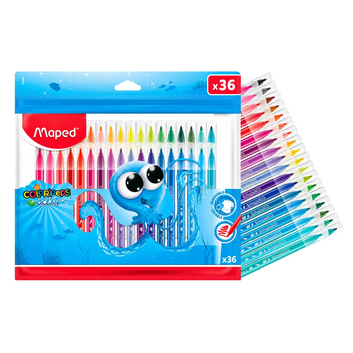 Canetinha Hidrográfica 36 Cores Maped Color Peps