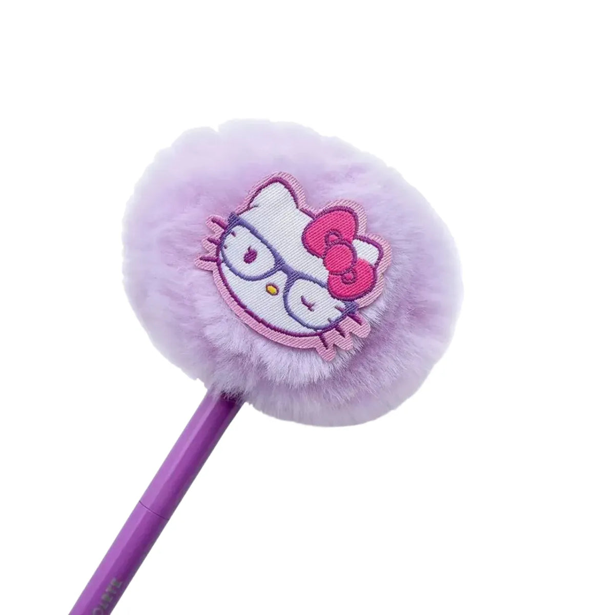 Caneta Esferográfica Pompom Hello Kitty Roxa Leonora