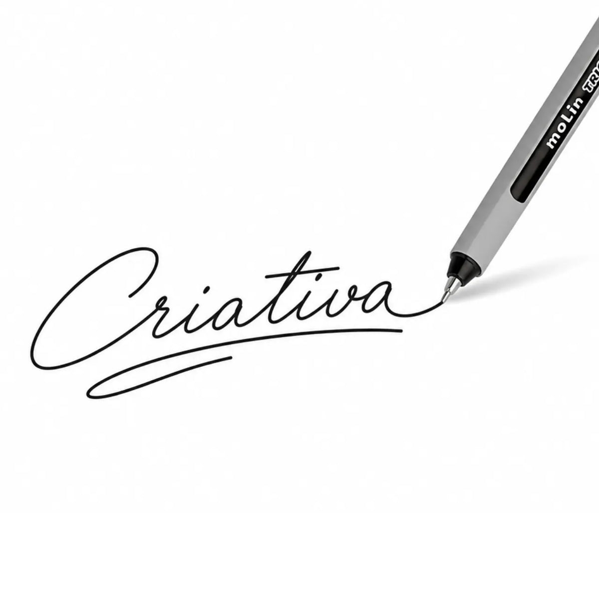 Caneta Esferográfica Trion 0.7mm Preta Molin