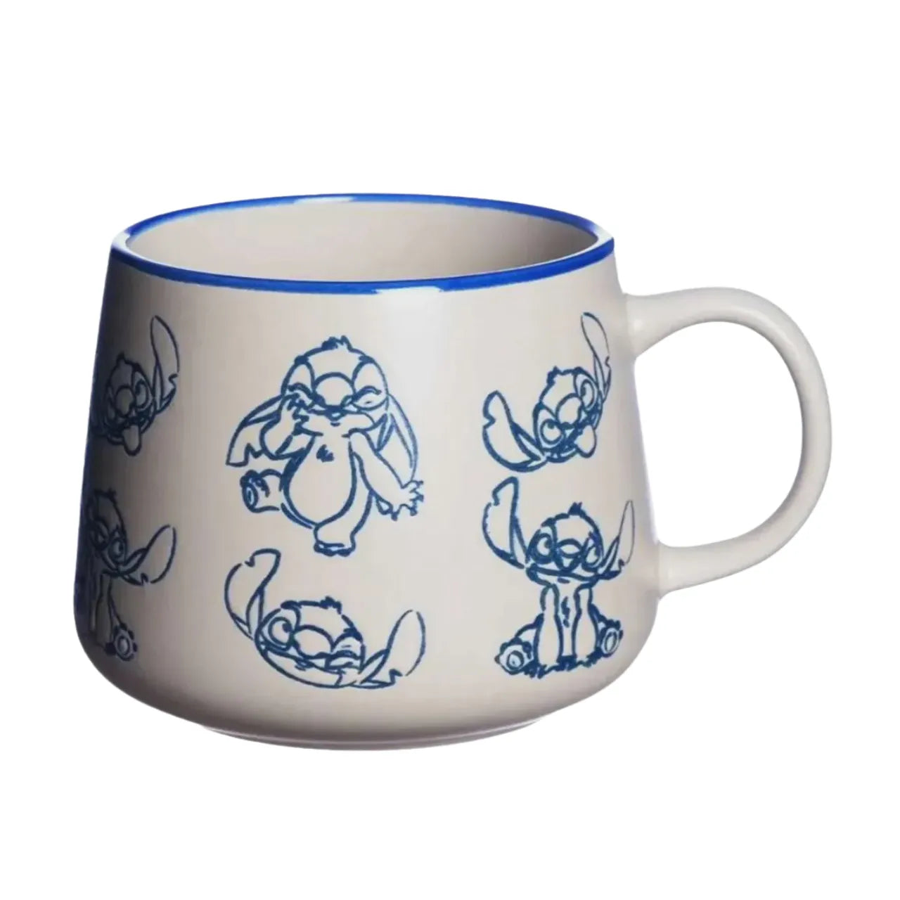 Caneca Moma 500ml Cerâmica Disney Stitch