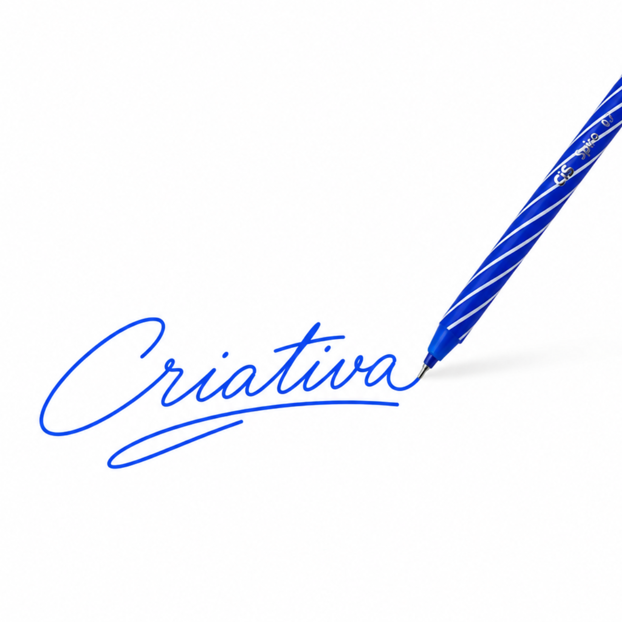 Caneta Esferográfica Spiro 0,7mm Azul Cis