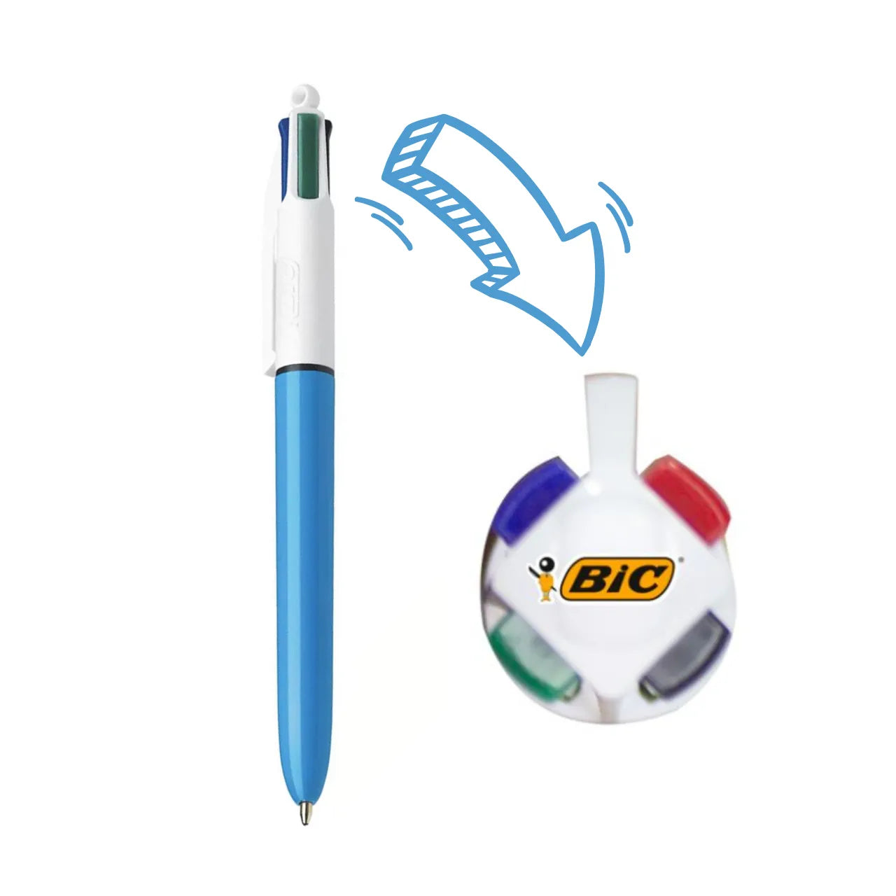 Caneta Esferográfica 4 Cores BIC Retrátil 1,0mm