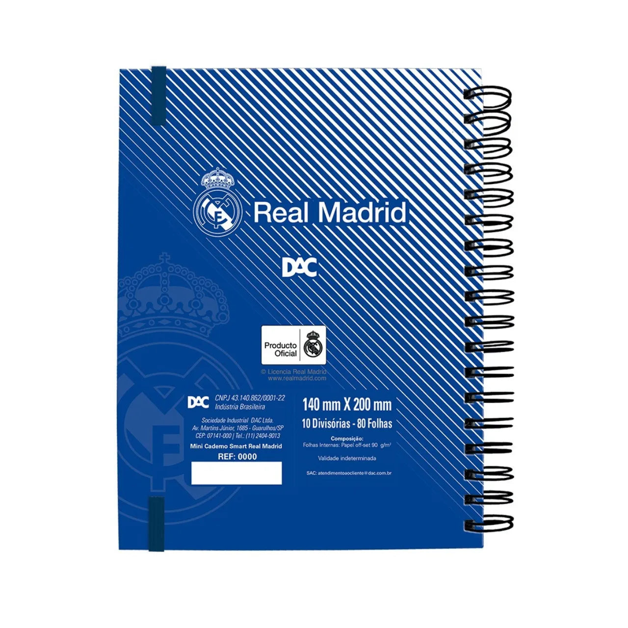 Caderno Smart Mini DAC Real Madrid