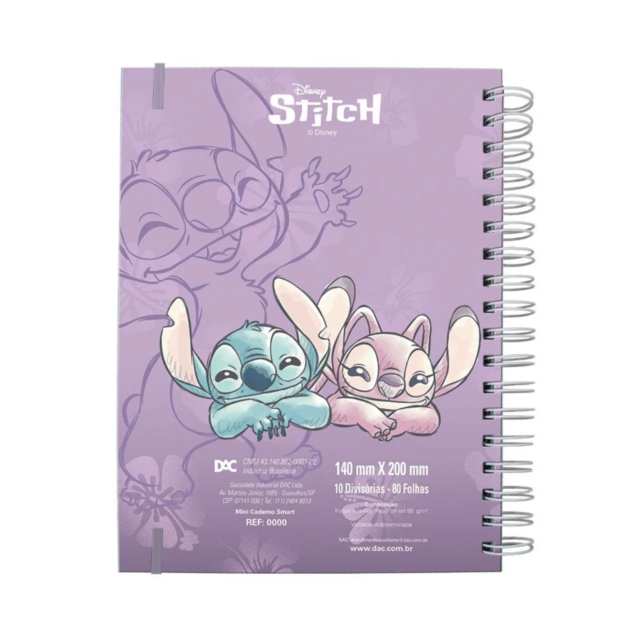 Caderno Smart Mini DAC Stitch e Angel