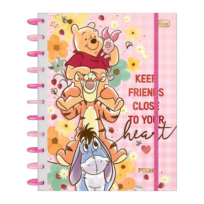 Caderno Tilidisco Universitário 10 Matérias Tilibra Pooh