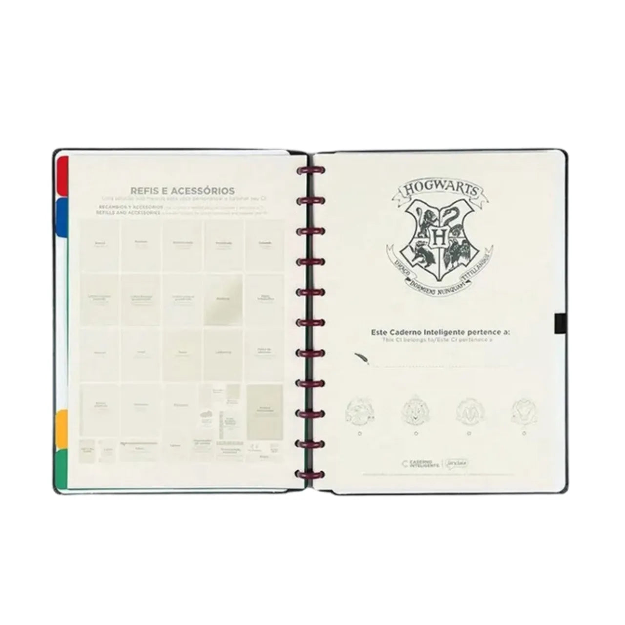Caderno Inteligente Grande Preto Harry Potter