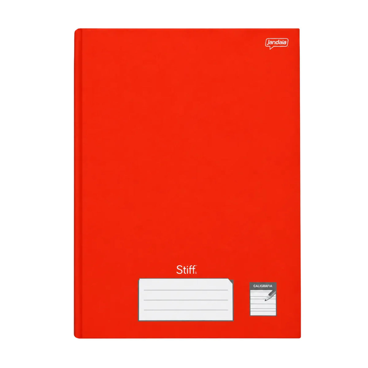 Caderno Caligrafia Vermelho Capa Dura Stiff Jandaia  96 Folhas
