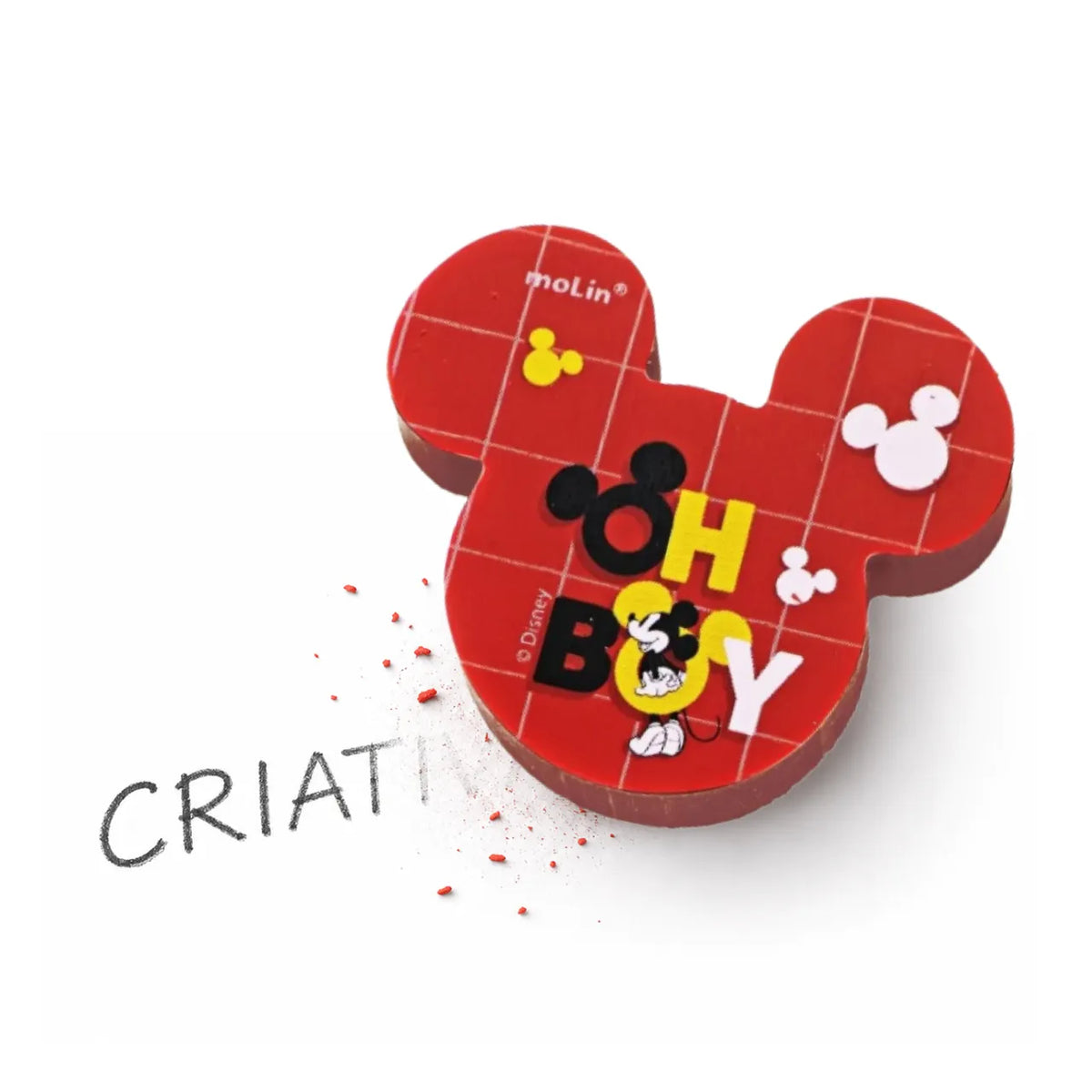Borracha Mickey Mouse Vermelha Molin