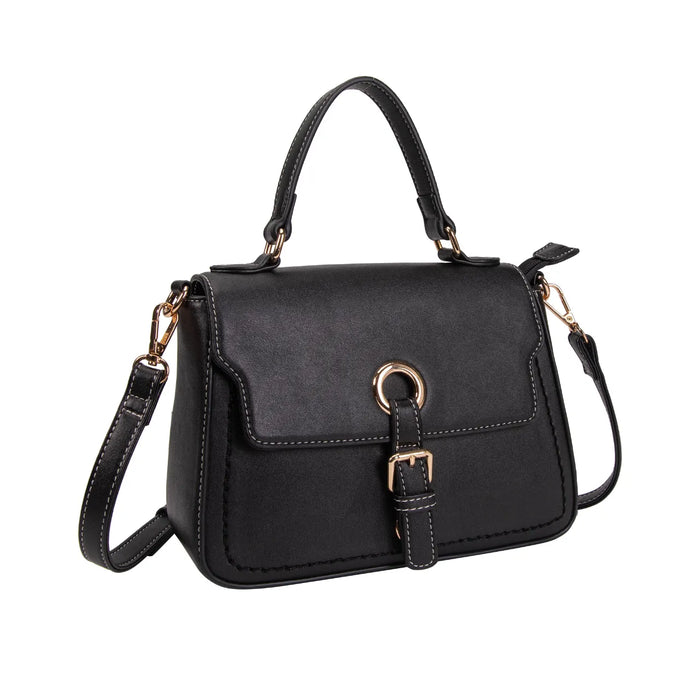 Bolsa Feminina Alice Palucci Preta Transversal Elegante