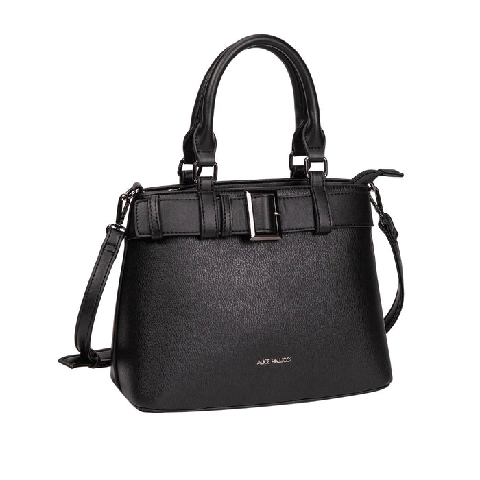 Bolsa Feminina Alice Palucci Preta Transversal Elegante