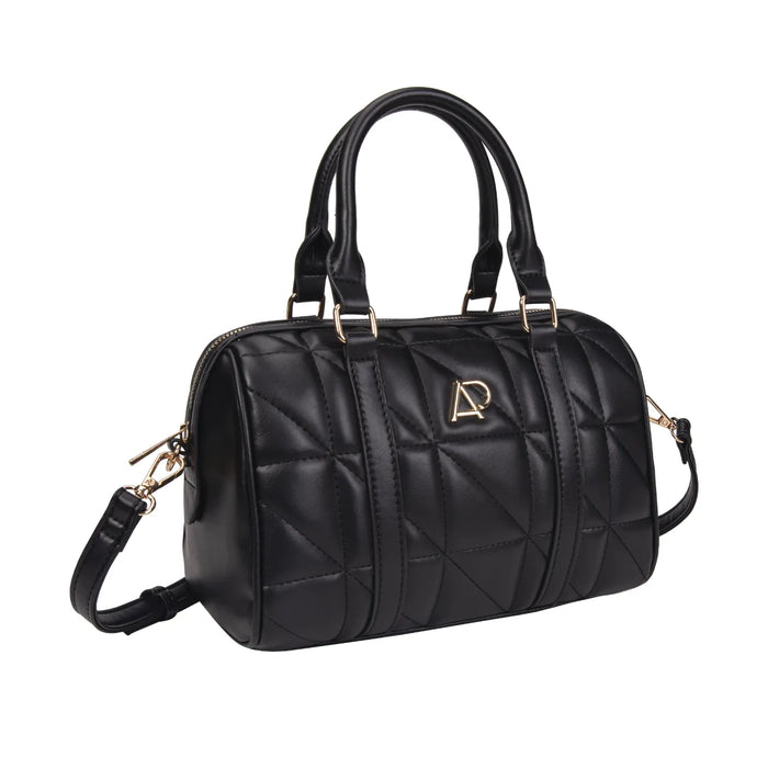 Bolsa Baú Feminina Preta Matelassê Alice Palucci