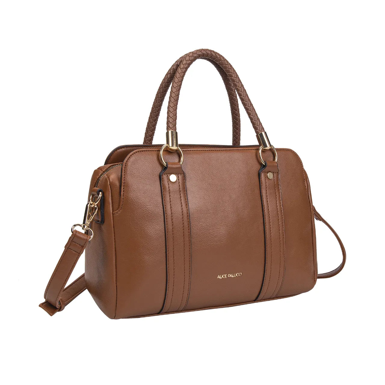 Bolsa Feminina Caramelo Estruturada Alice Palucci