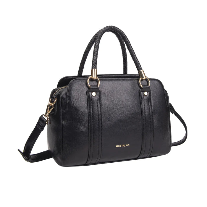 Bolsa Feminina Alice Palucci Caramelo Alça Trançada