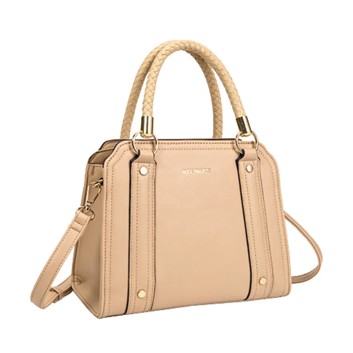 Bolsa Feminina Alice Palucci Nude Alça Trançada