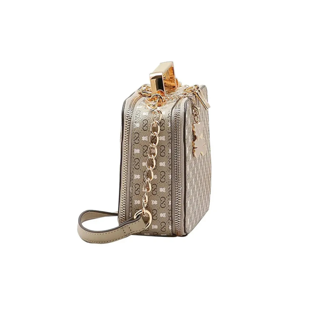 Bolsa Feminina Chenson Transversal Natural com Ursinho