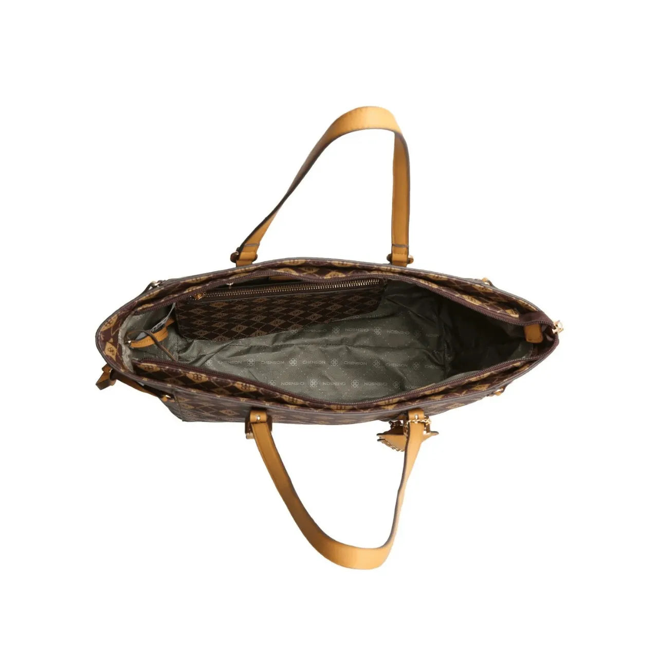 Bolsa Feminina Chenson Shopper Café Com Necessaire
