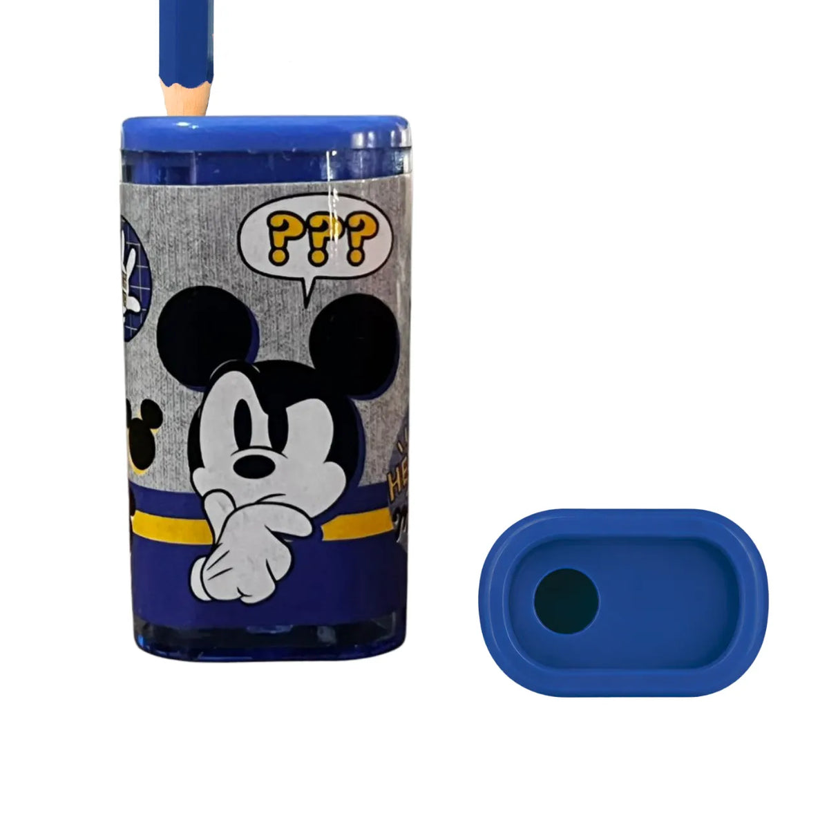 Apontador Mickey com Depósito Azul Molin