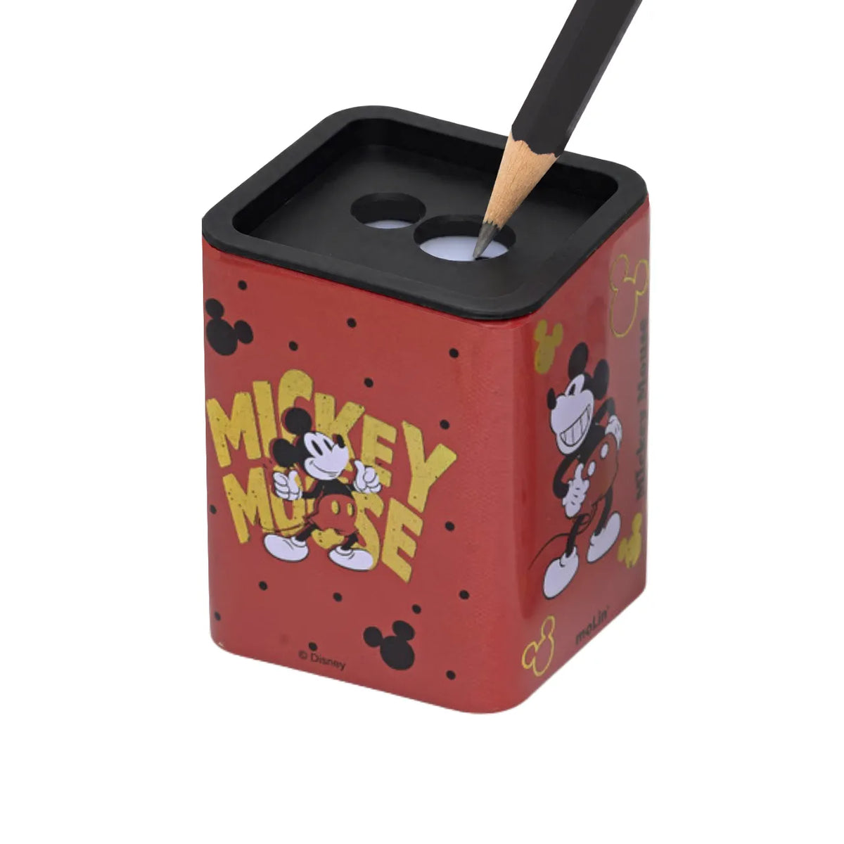 Apontador Duplo Metálico com Depósito Mickey Molin
