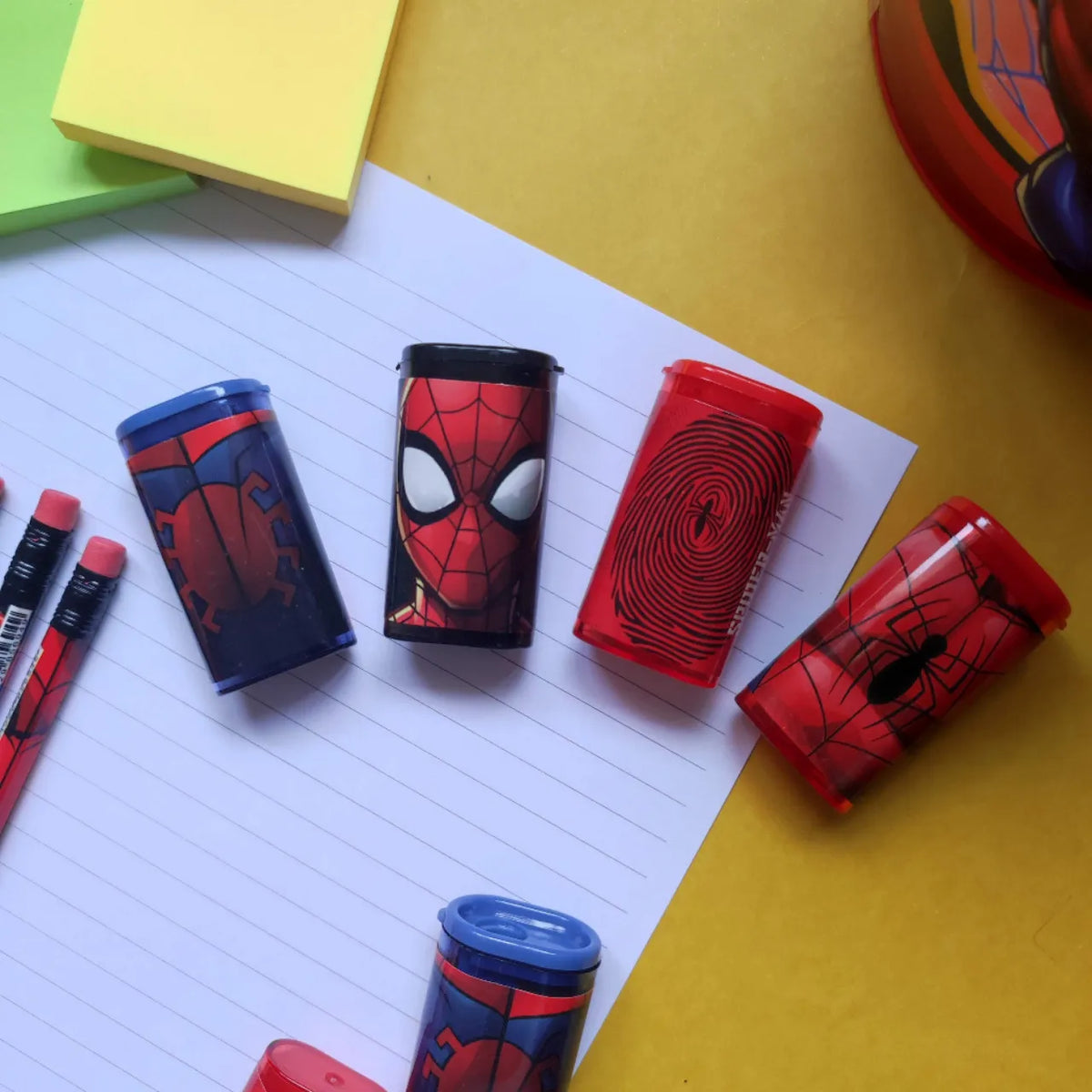 Apontador Spider-Man com Depósito Preto Molin