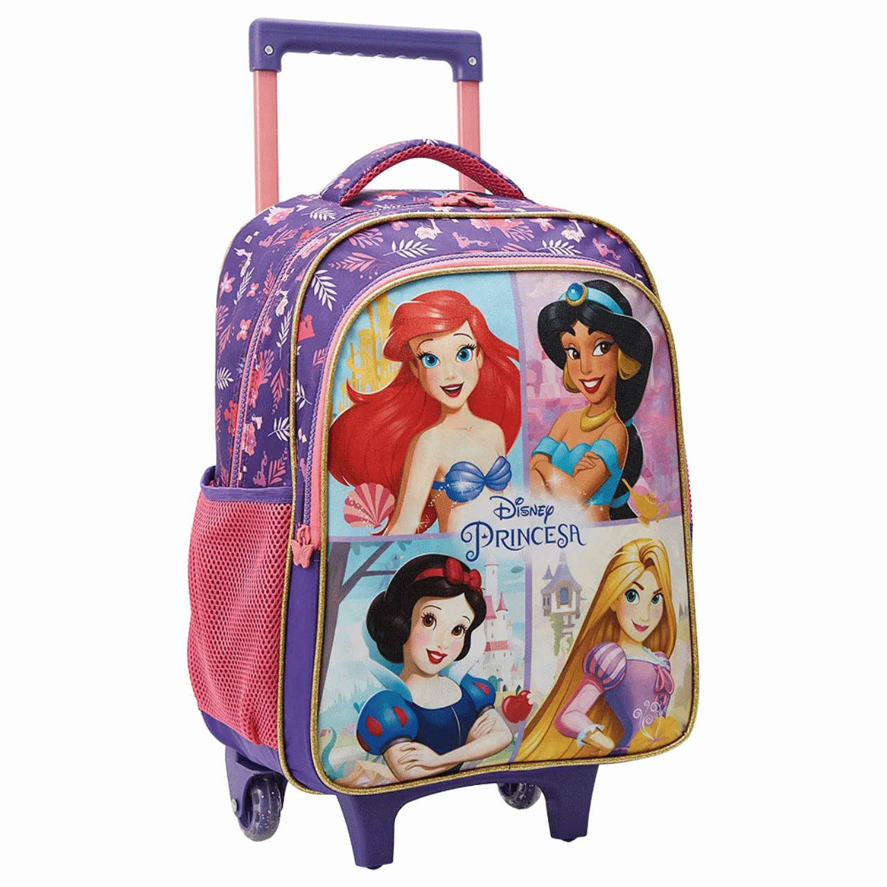 Mochila de Rodas Princesas Roxa Xeryus