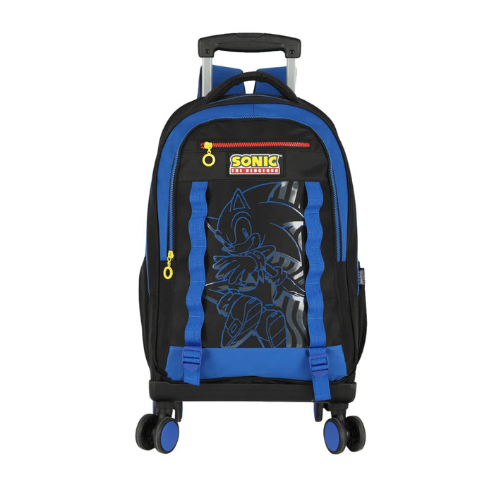 Mochila de Rodas Sonic Azul e Preta Giratória