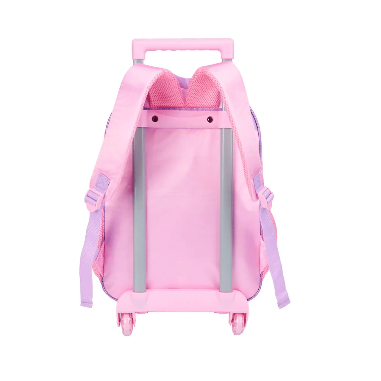Kit Mochila de Rodinhas Alice Rosa  Clio Infantil 2 Peças