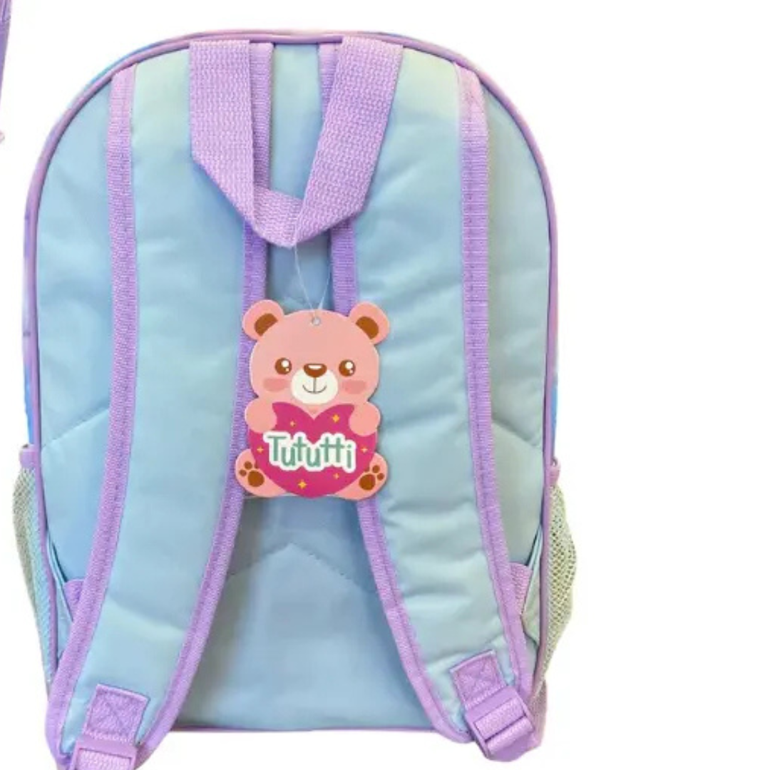 Mochila de Costas Unicórnio Lilás  Nova Rio Infantil com Bolsos Laterais